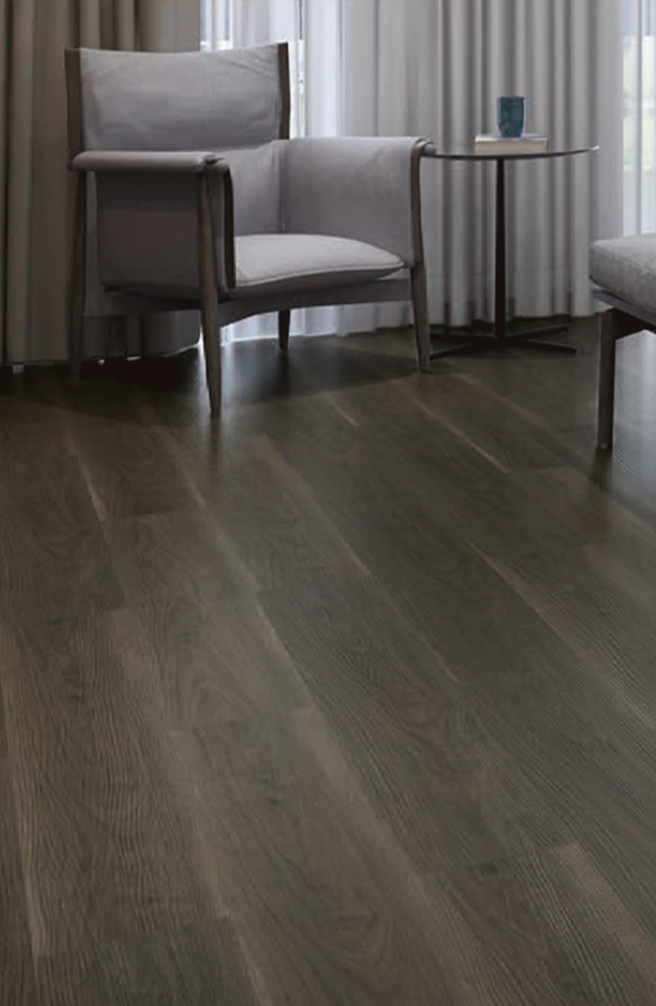 Kvarca vinila flīzes DARK OAK, SPC, klikšķu sistēma (click)